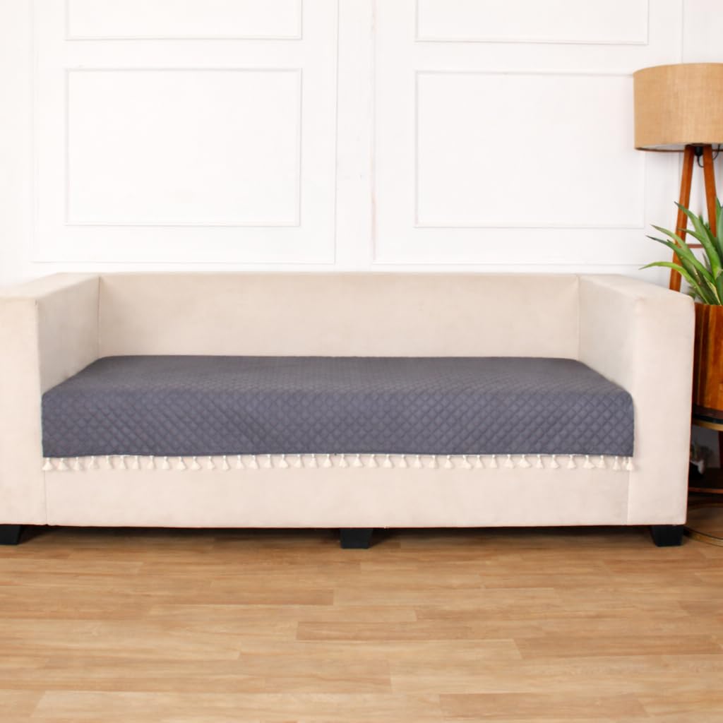 Quilted Velvet Sofa Cover