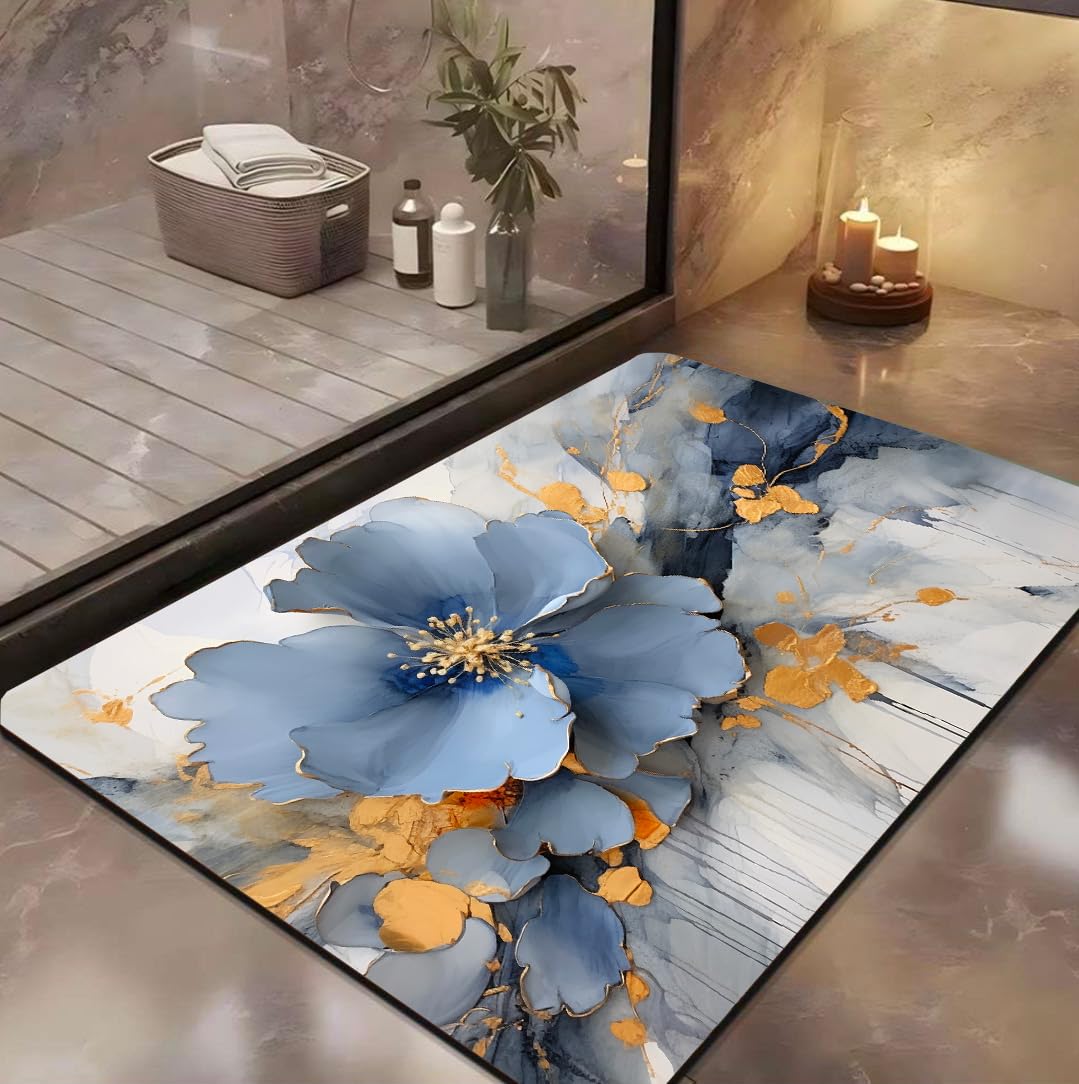 3D Patterned Anti Slip Water Soaking Rectangular Floor Mat