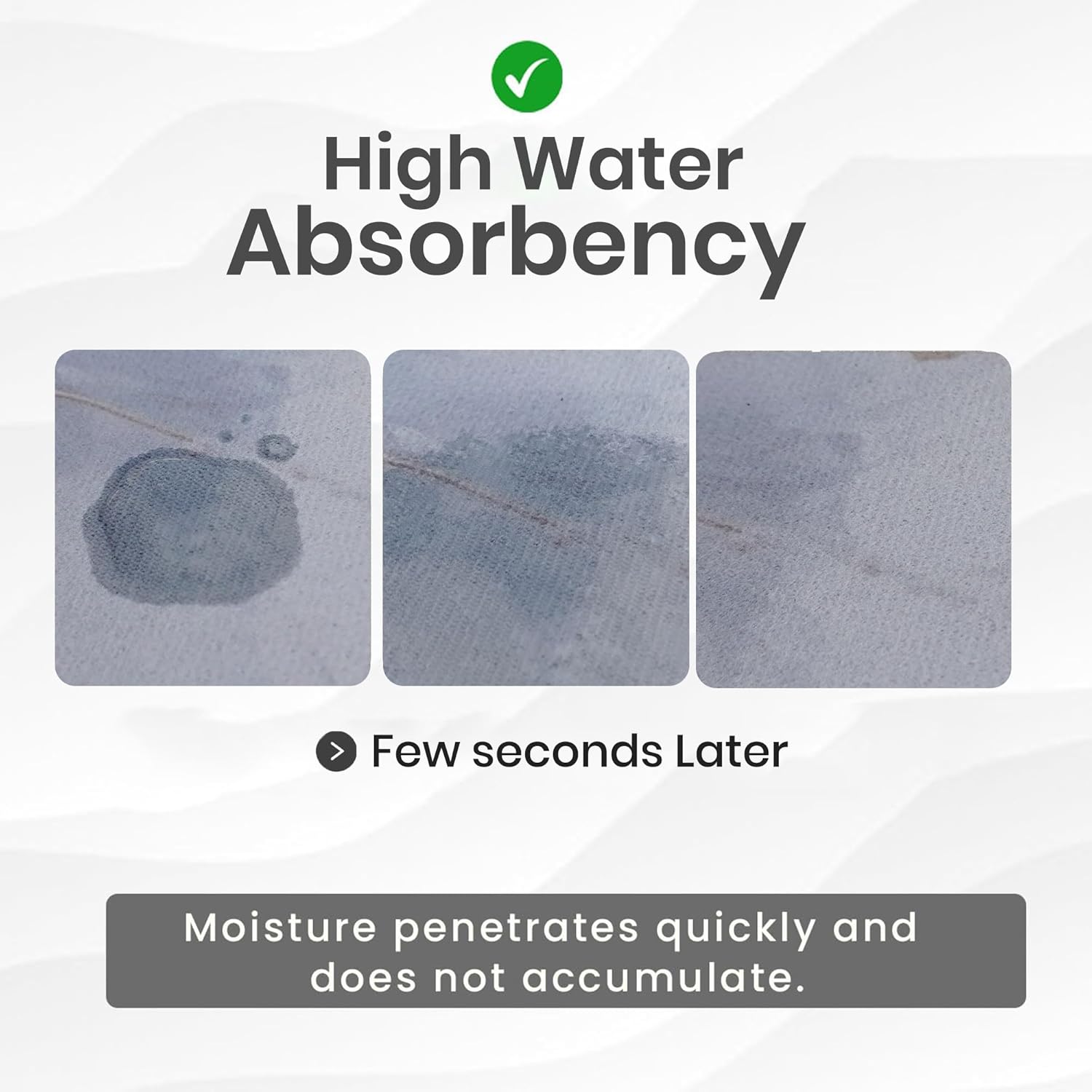 3D Patterned Anti Slip Water Soaking Rectangular Floor Mat