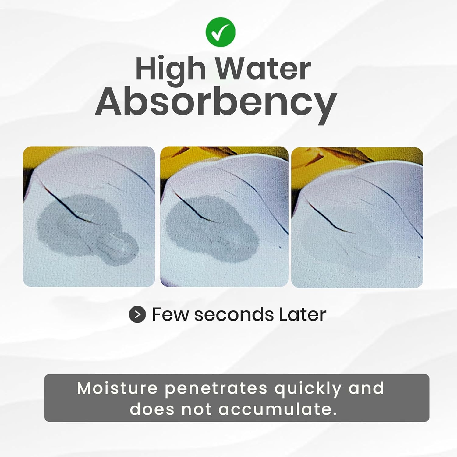 3D Patterned Anti Slip Water Soaking Rectangular Floor Mat