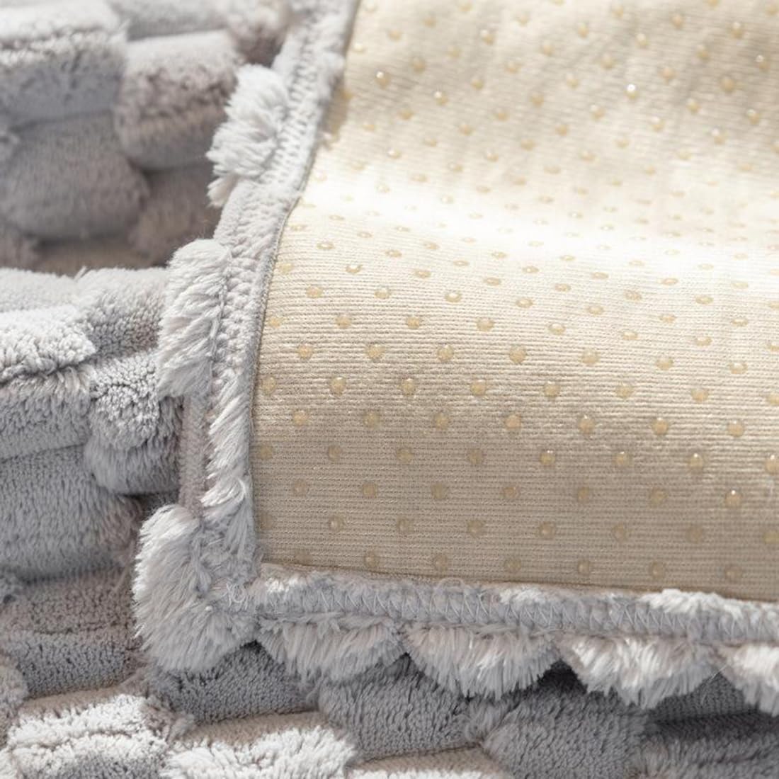 Textured Plush Sofa Cover