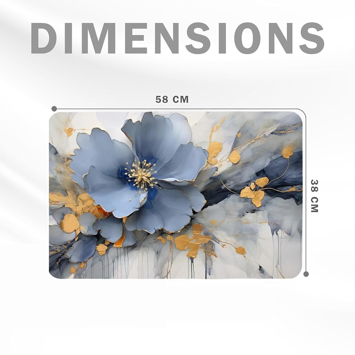 3D Patterned Anti Slip Water Soaking Rectangular Floor Mat