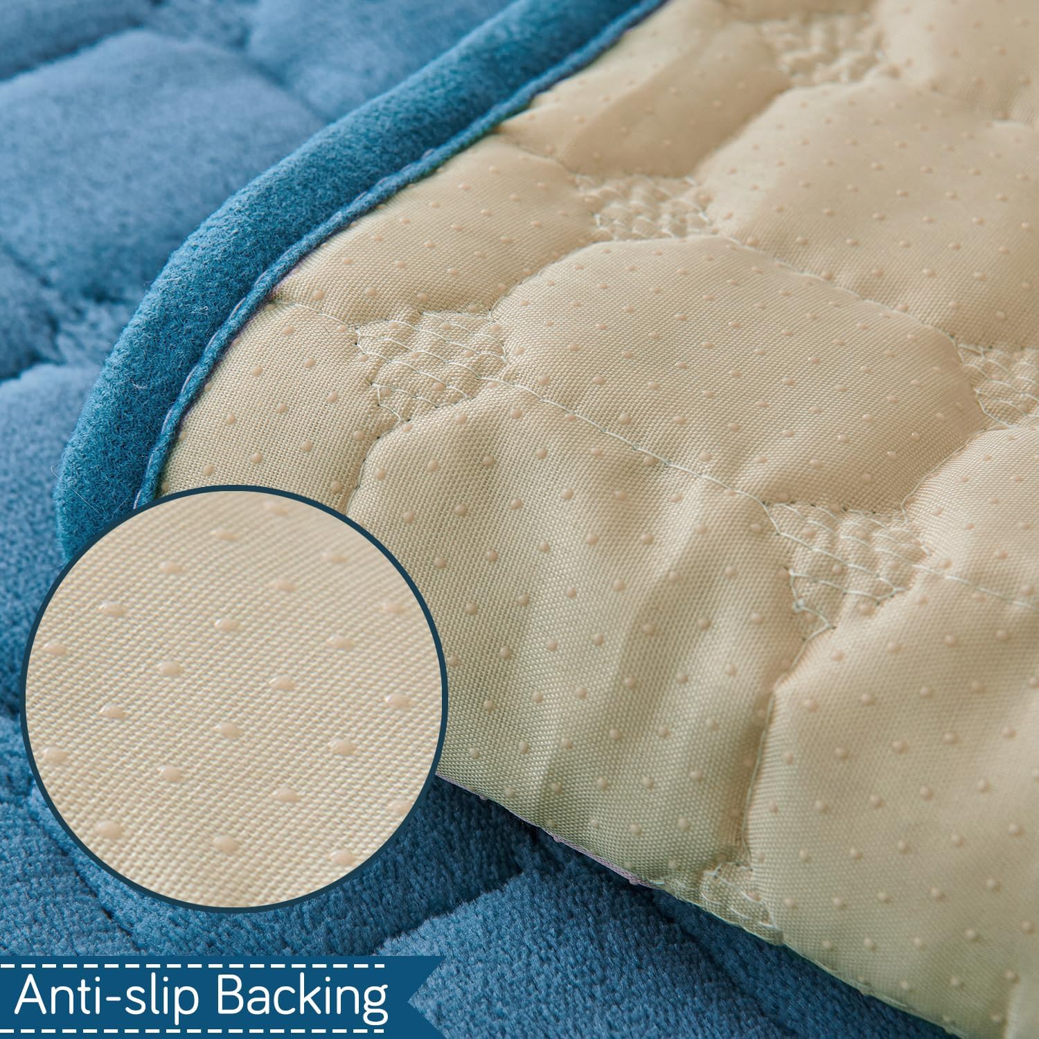 Elegant Milk Velvet Sofa Covers with Lace – Soft, Anti-Slip & Stylish