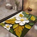 3D Patterned Anti Slip Water Soaking Rectangular Floor Mat