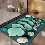 3D Patterned Anti Slip Water Soaking Rectangular Floor Mat