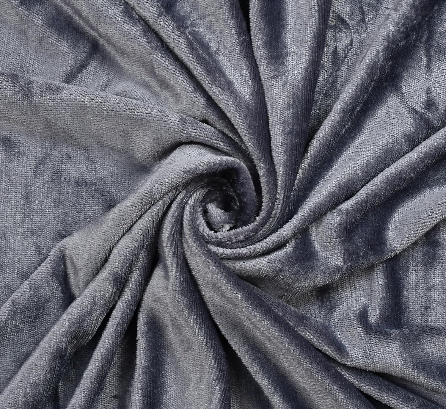 Woolen velvet Elastic Fitted Bedsheet With 2 Pillow Cover - (Grey)