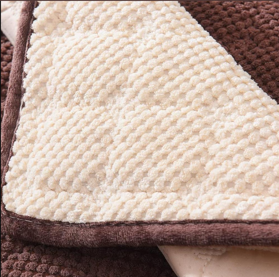 French Corduroy Lace Sofa Mat With Back Covers